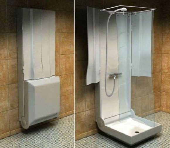 Foldable shower